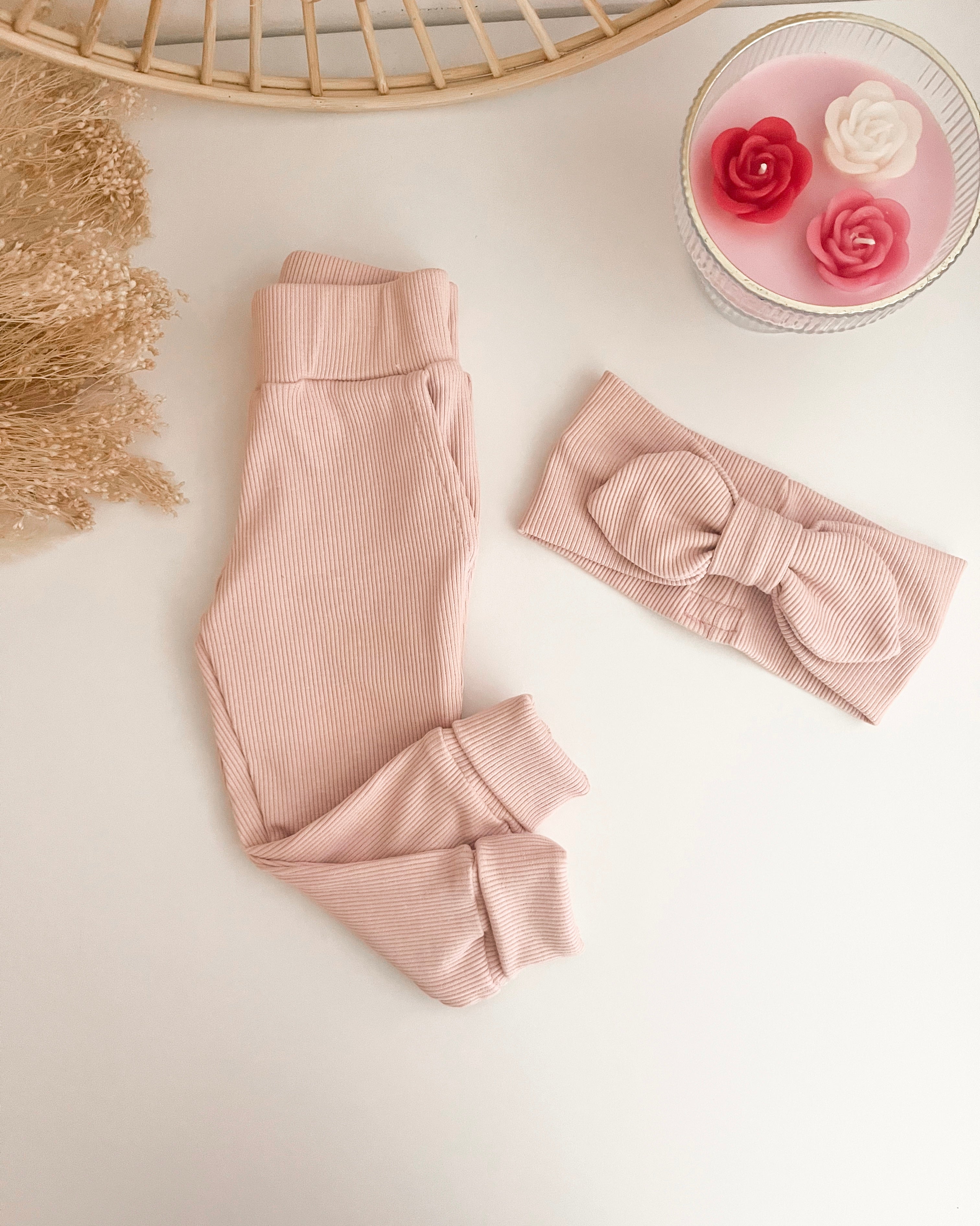 Rebraste dolgo nosljive otroške hlače (več barv)