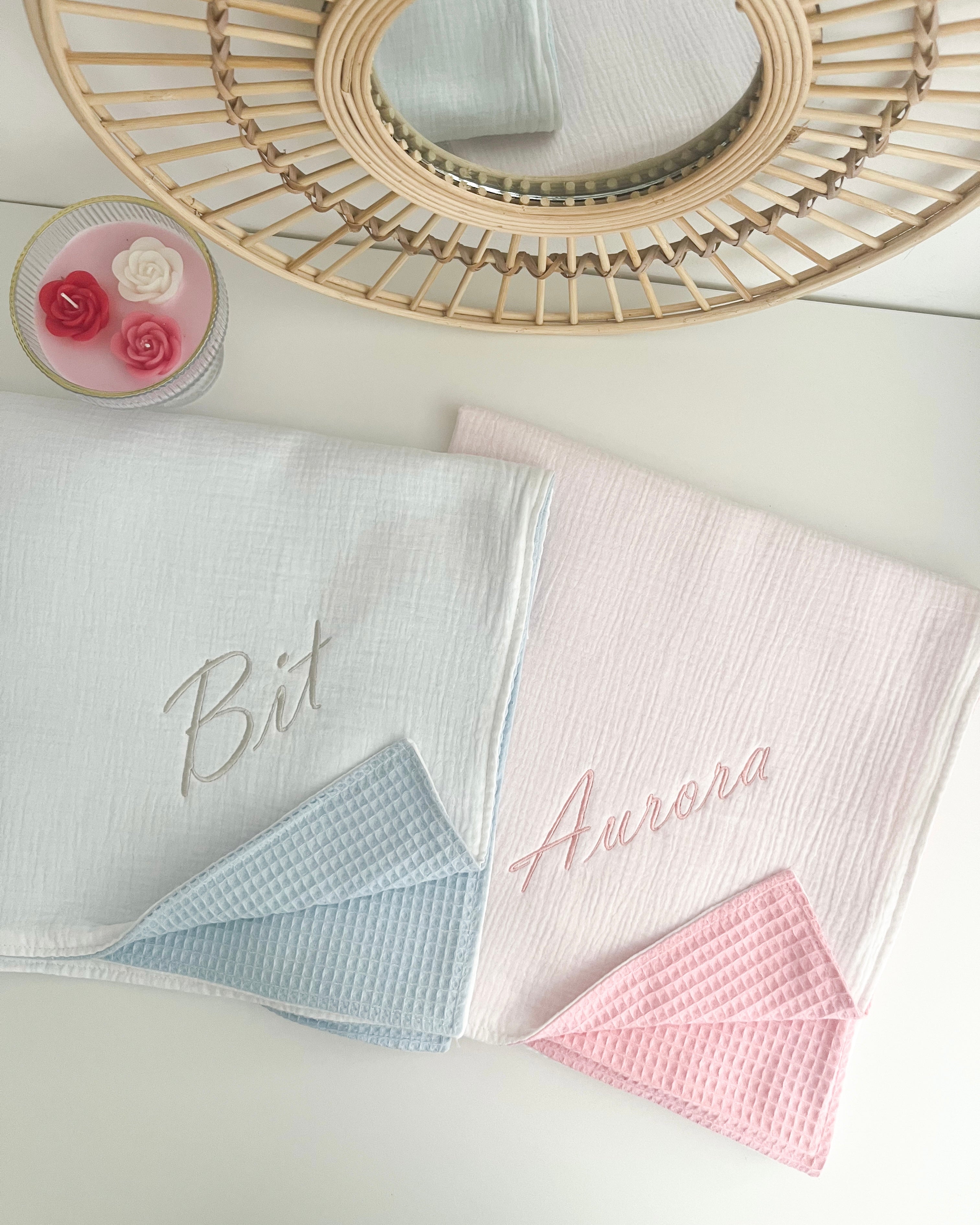 Nežna vafel/muslin odeja - več barv