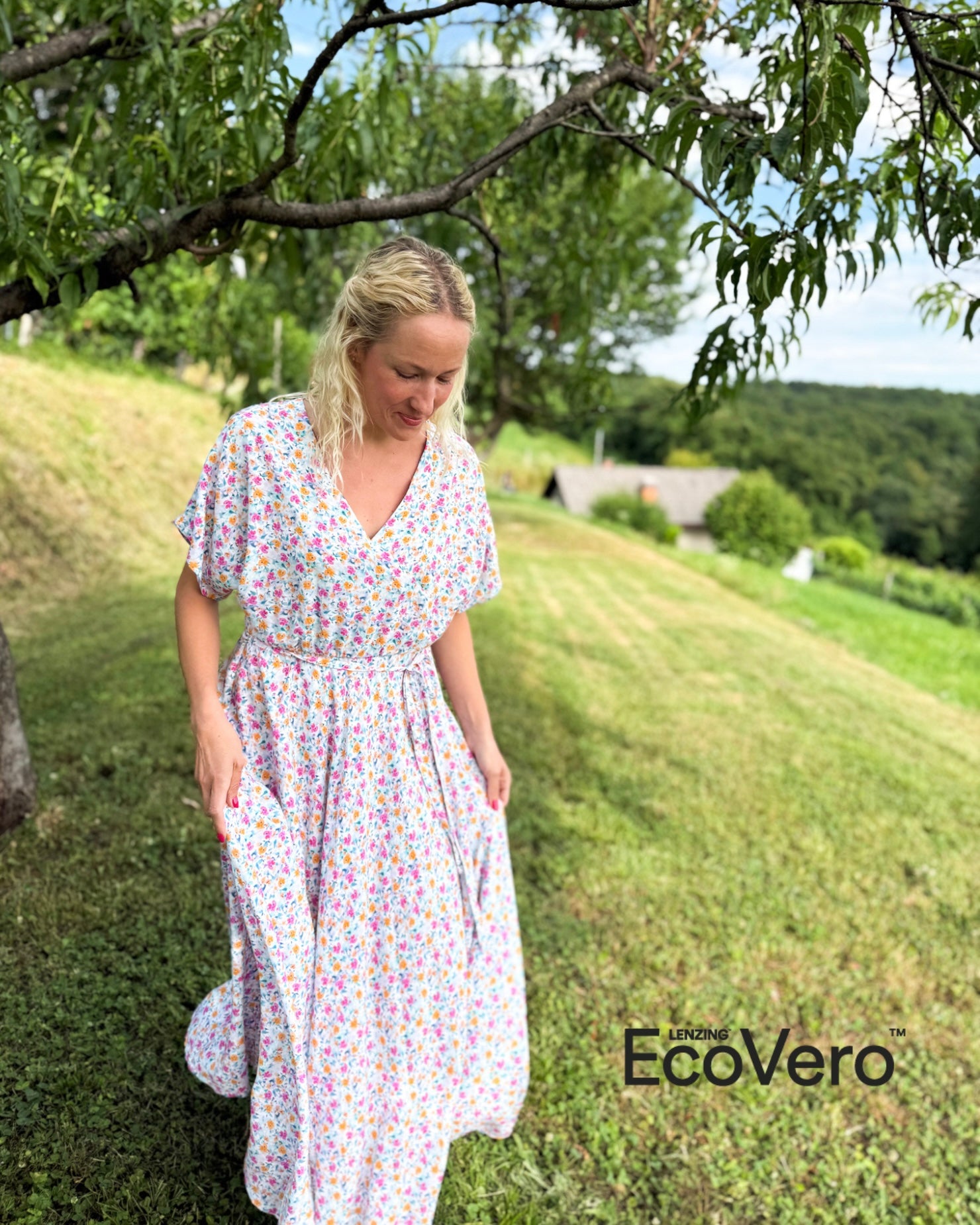 Flowy me - ECOVERO™ Maxi obleka