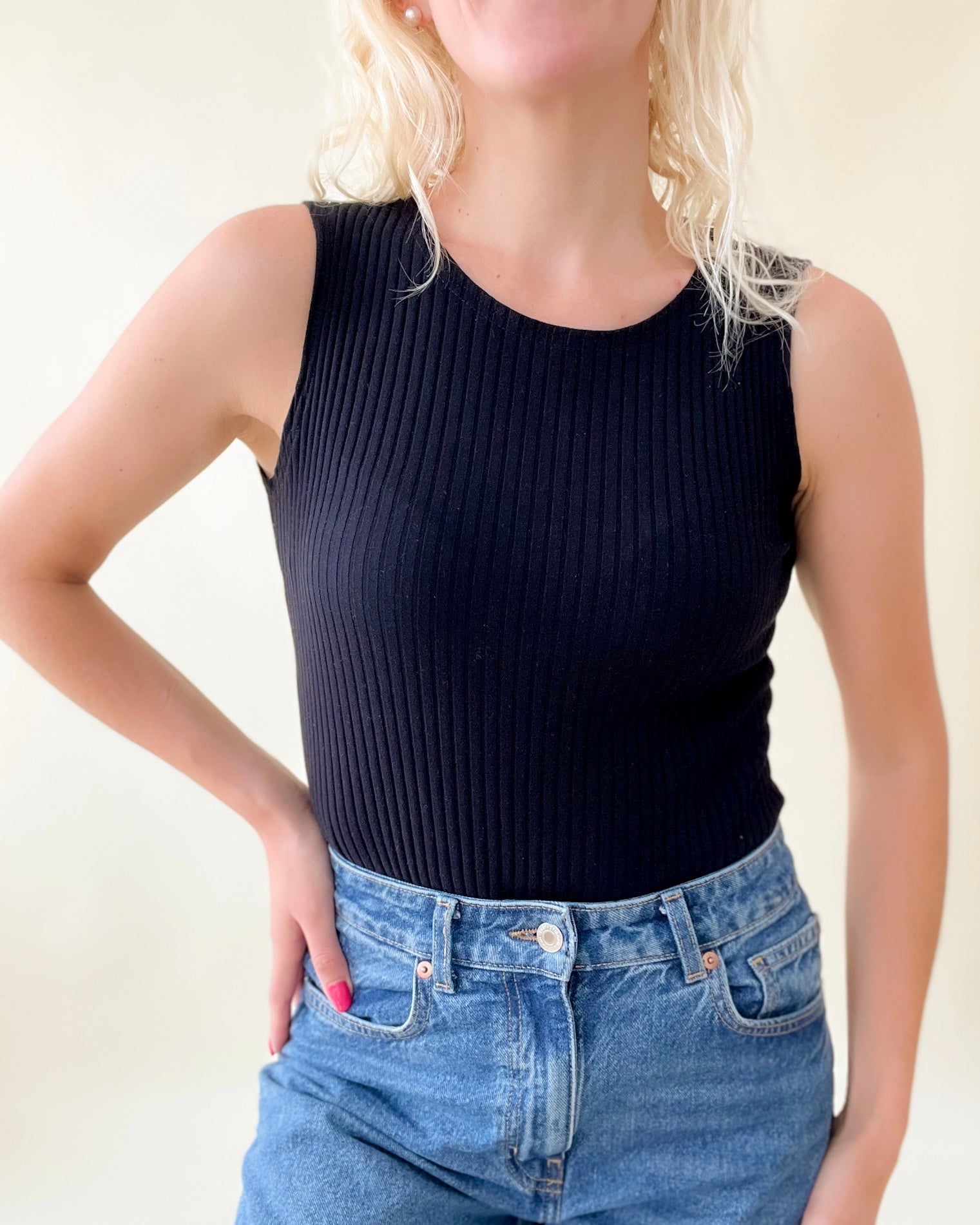 Essential me - Wide ribbed top