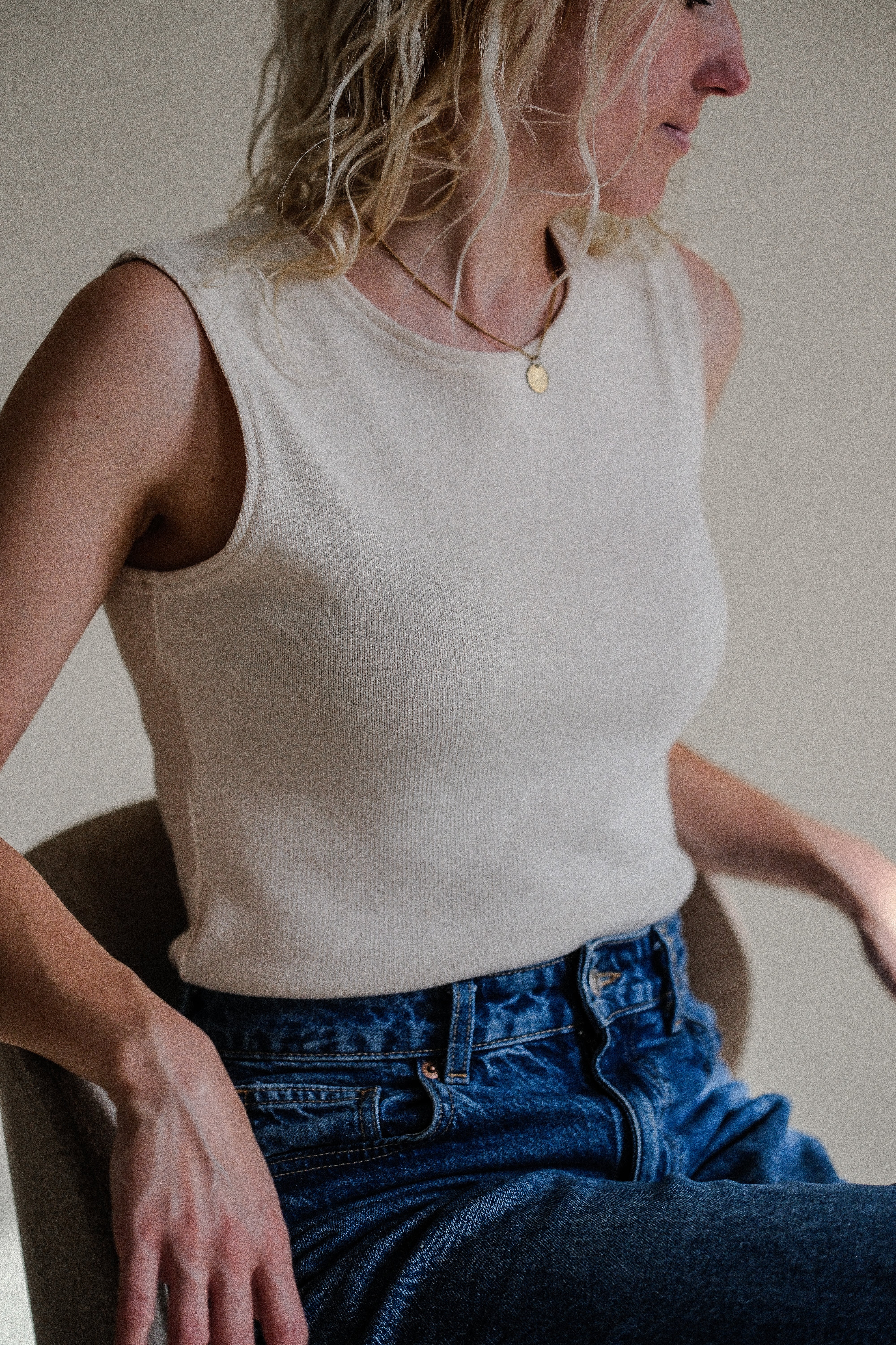 True me - pleteni top taupe