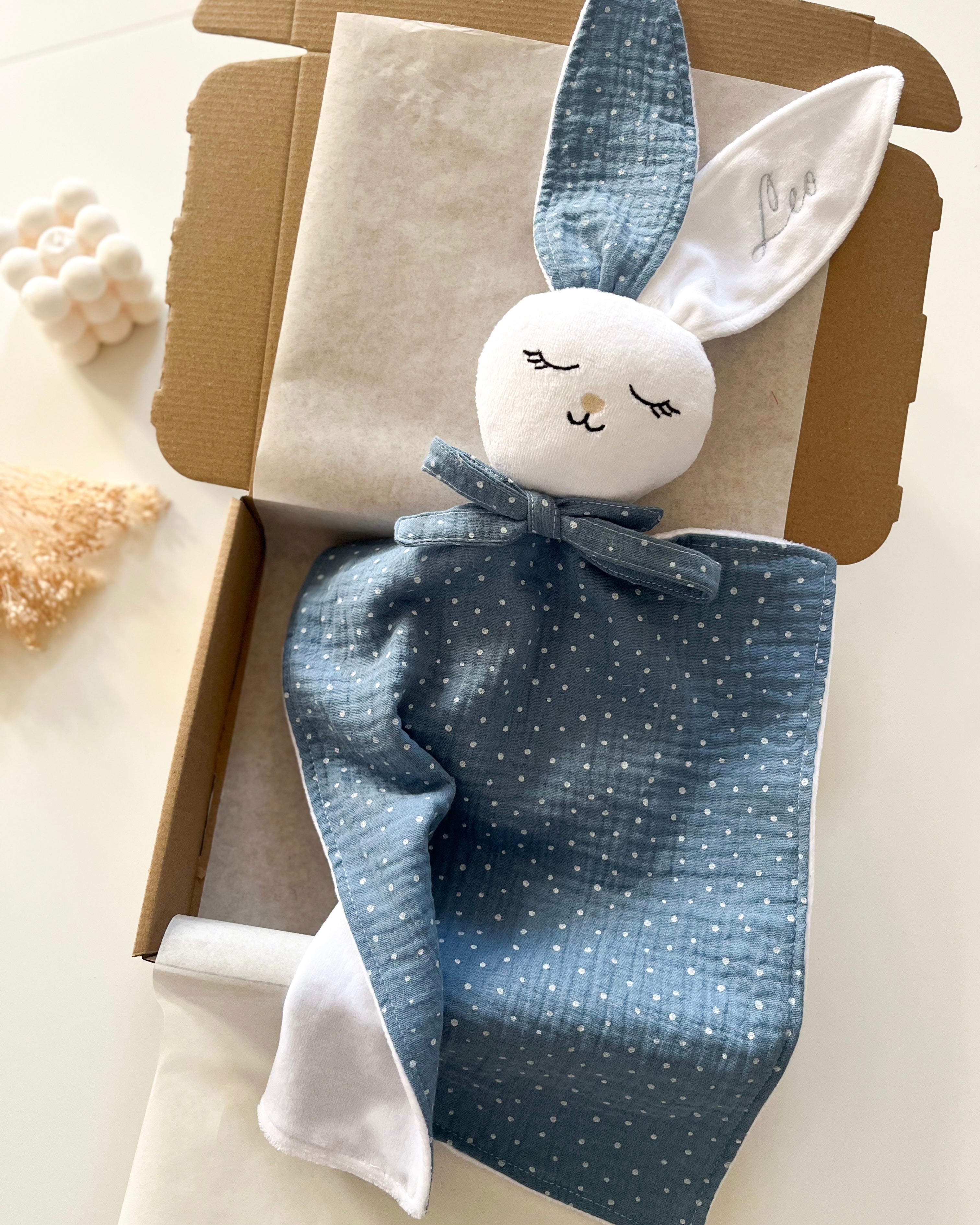 Moja prva ninica - modra s pikicami