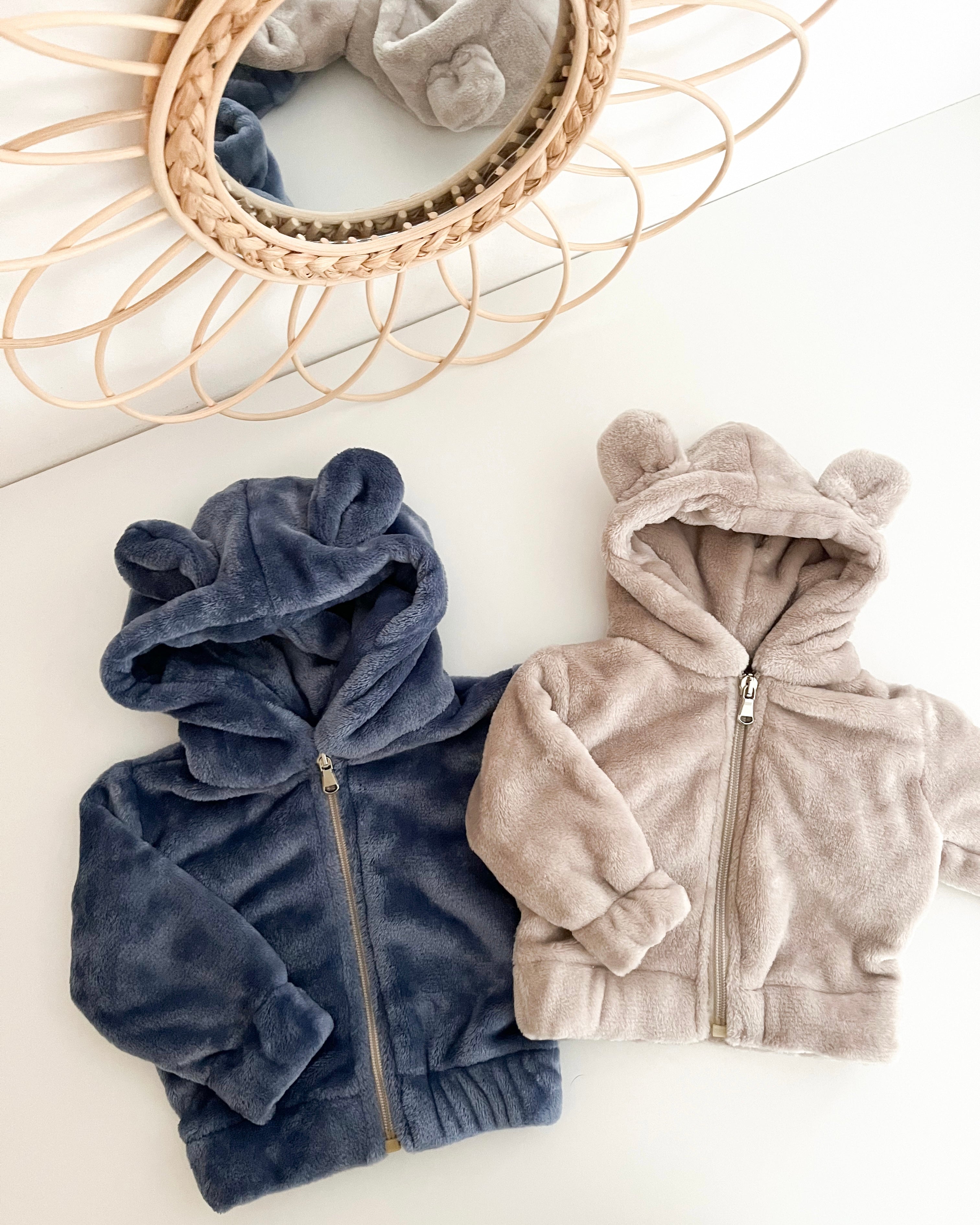 Otroška topla teddy jopica - bež