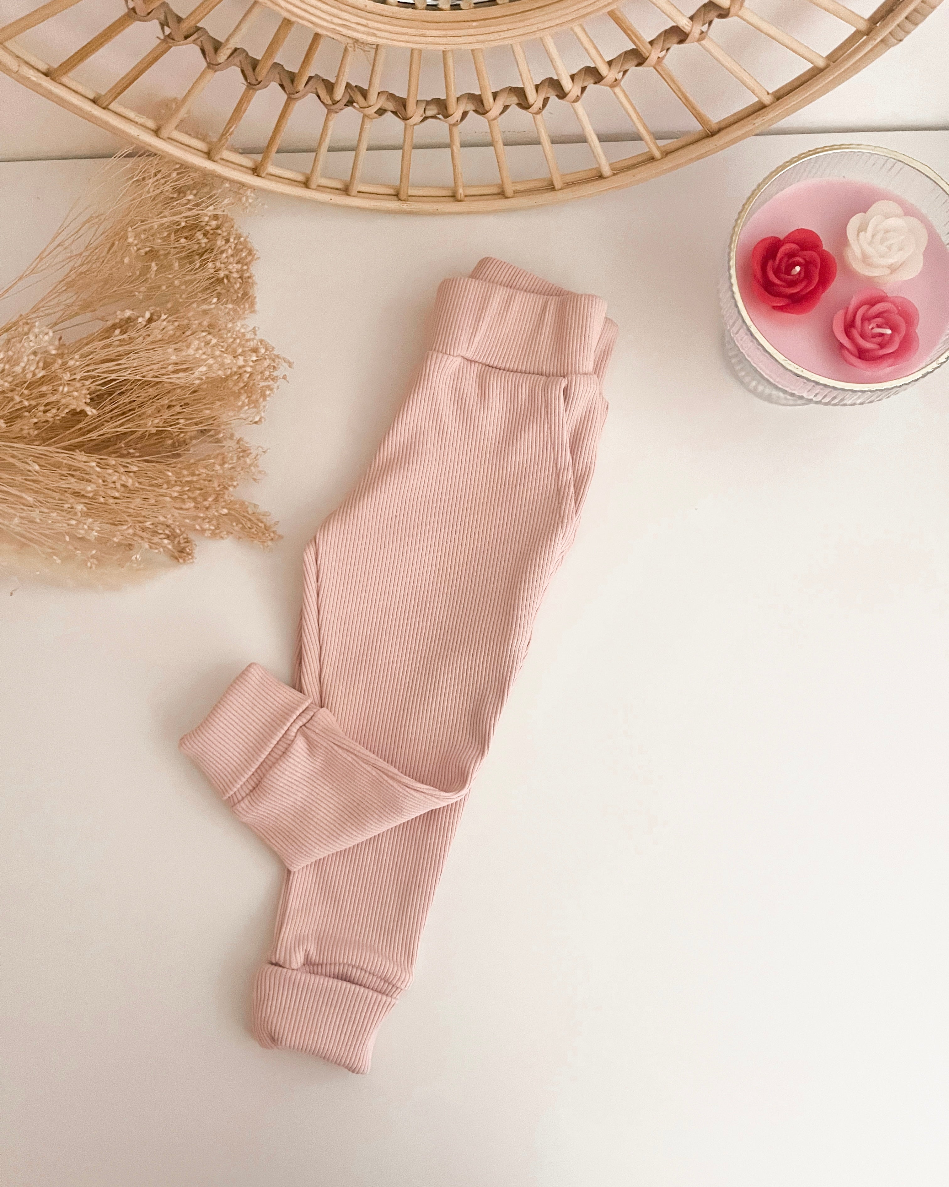 Rebraste dolgo nosljive otroške hlače (več barv)