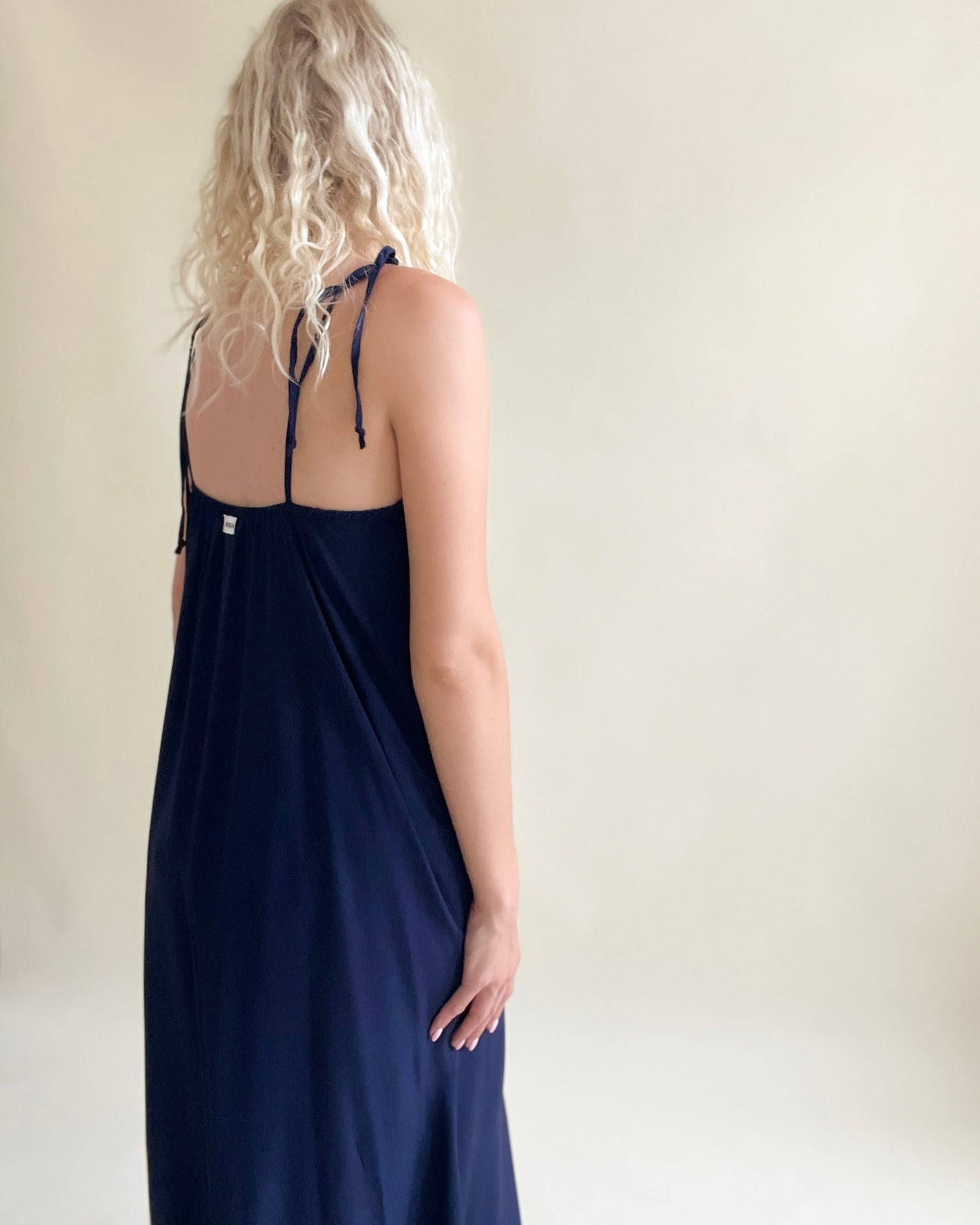 Starlight me - viskozna obleka (navy)