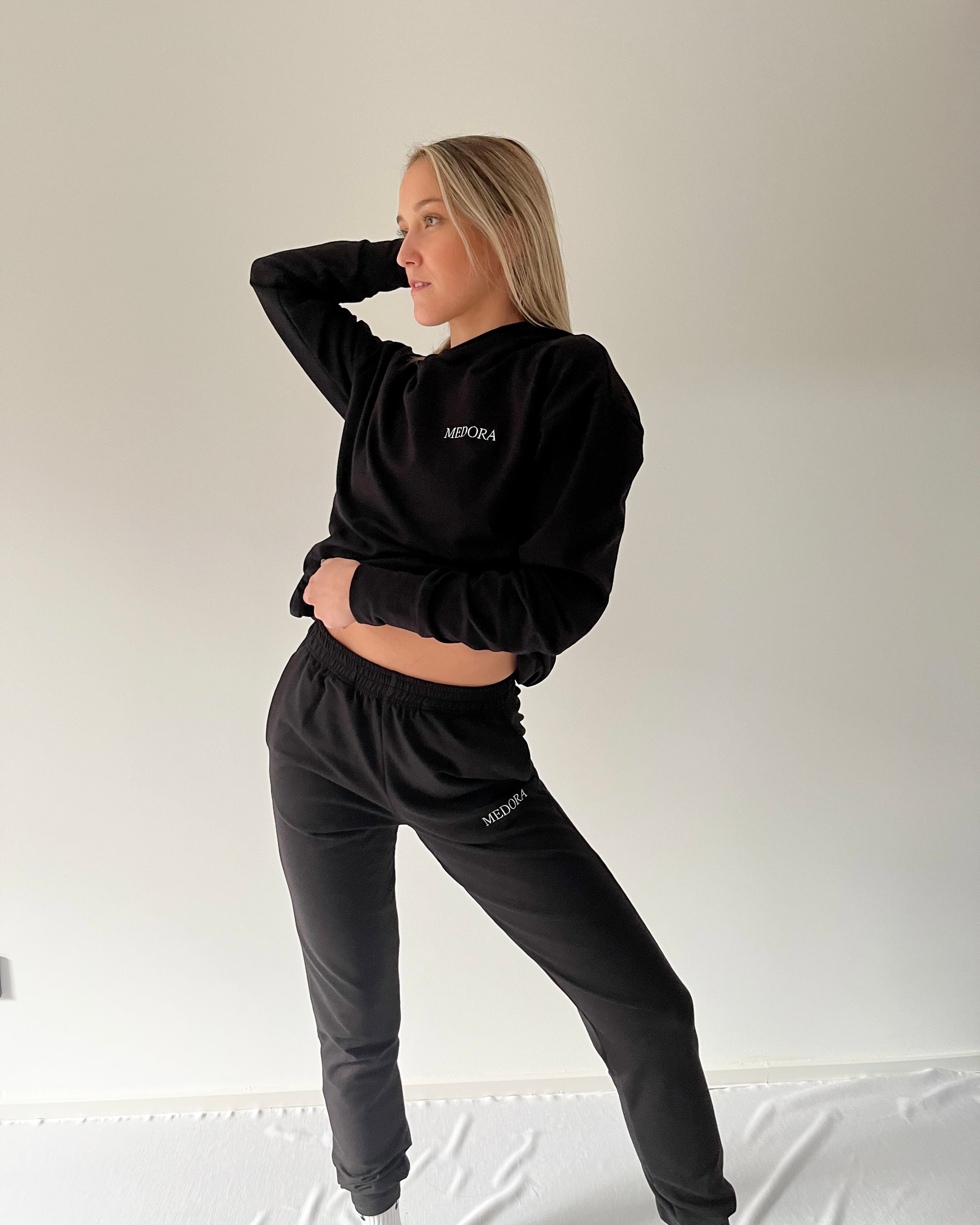 PURE BLACK ženski hoodie