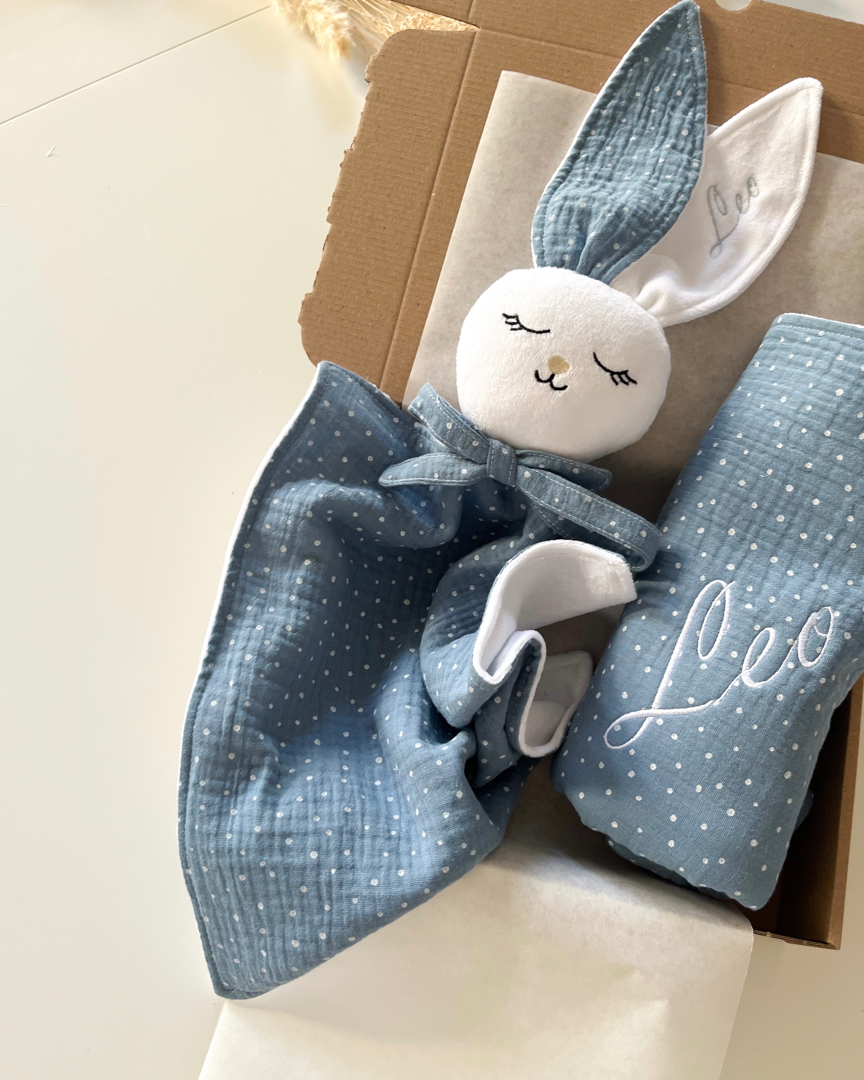 Darilni set MAXI - Nežne pikice modre