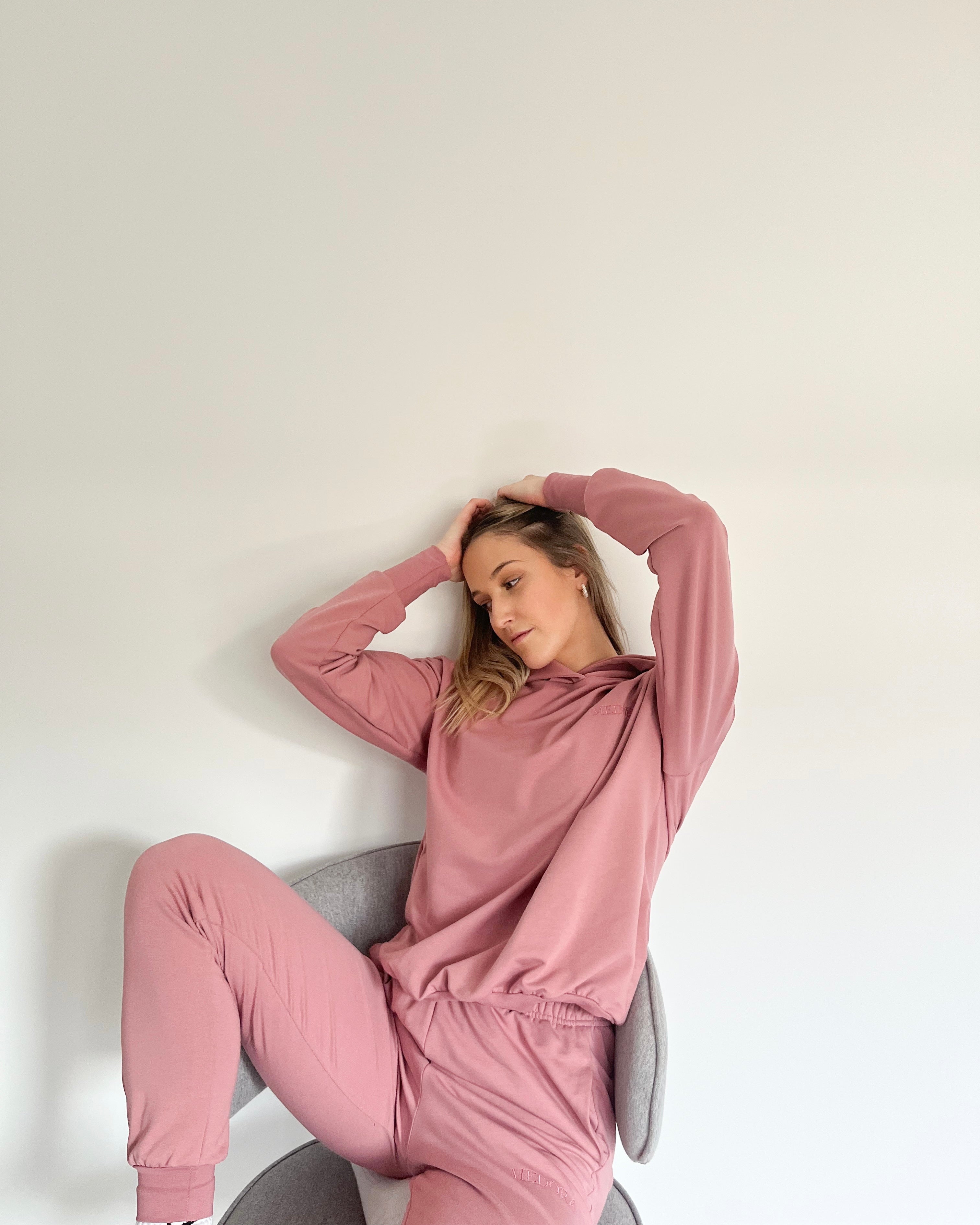BUBBLEGUM PINK ženske hlače