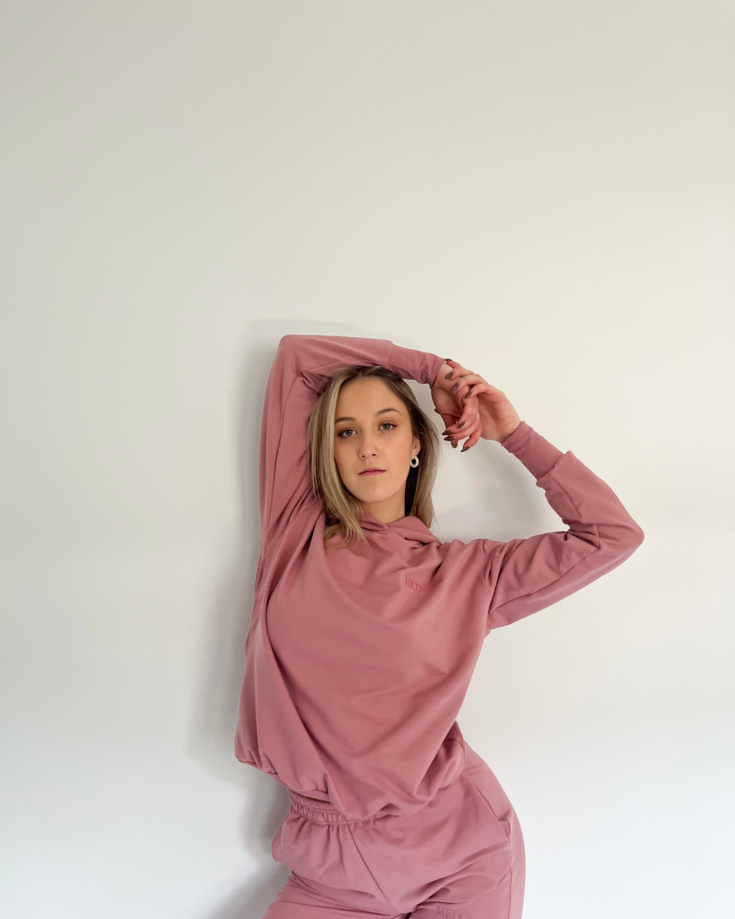 BUBBLEGUM PINK ženski hoodie